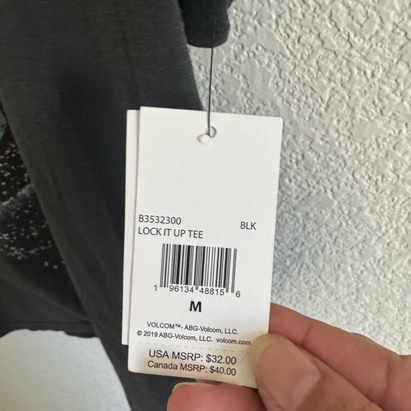 Volcom Black Tee with Colorful Graphic - Picture 3 of 5